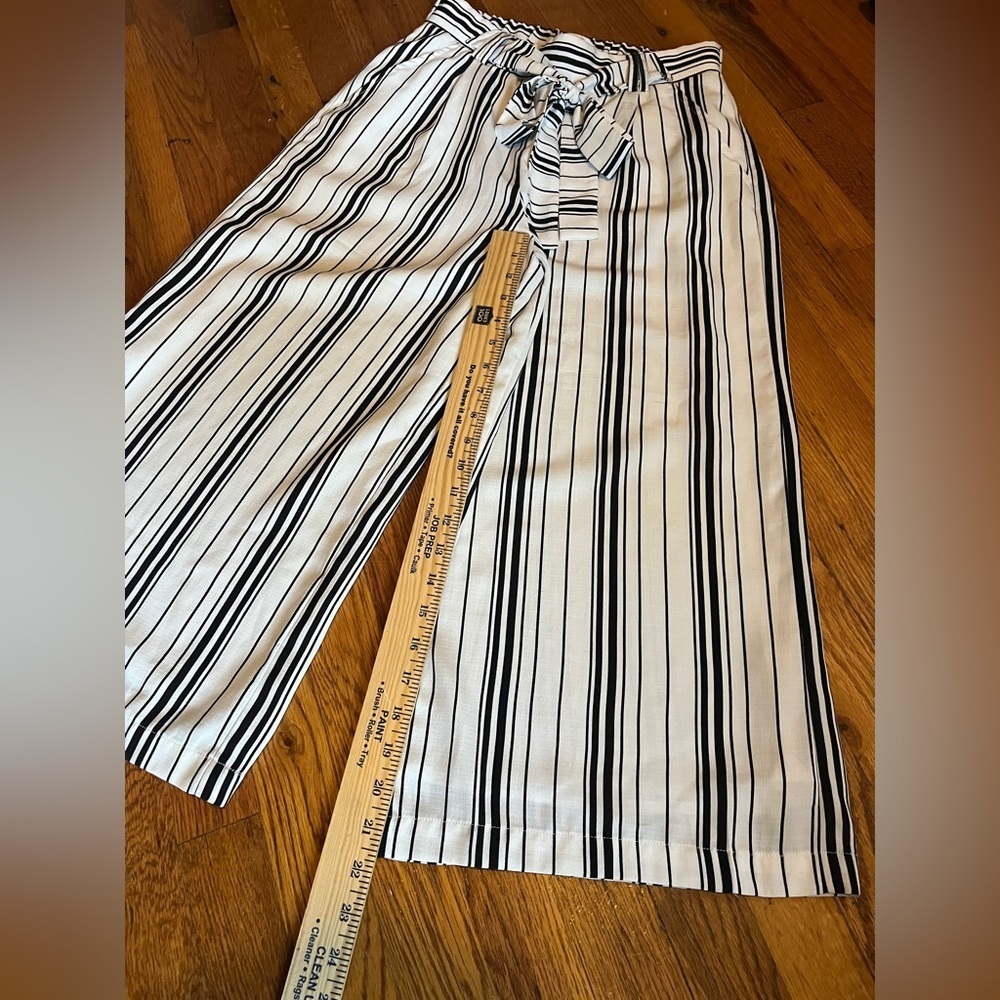 Skies Are Blue Black and White Striped Pants - Picture 2 of 6